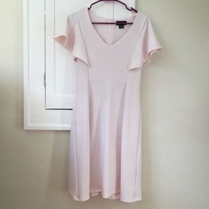 Pink Spring Cape Dress Light Pastel Sleeves Modest